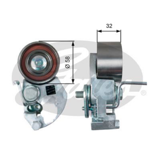 GATES T43133 Motor Kayış Kasnağı - KIA SPORTAGE II (JE_, KM_) uyumlu