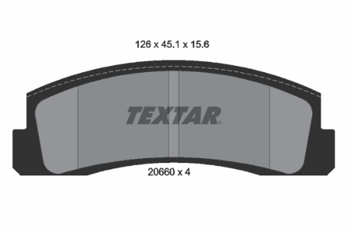 TEXTAR 2066001 Fren Sistemleri Fren Balatası - LADA NIVA SUV (2121, 2131) uyumlu