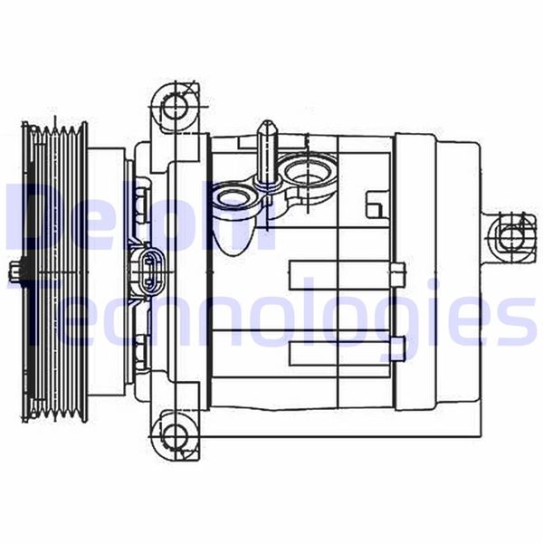 DELPHI TSP0155984 İklimlendirme Sistemi Kompresör Parçaları - CHEVROLET CAPTIVA (C100, C140) uyumlu