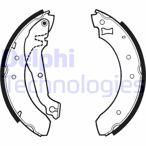 DELPHI LS1268 Fren Sistemleri Fren Pabucu - FORD SIERRA II Hatchback (GBC, GBG) uyumlu