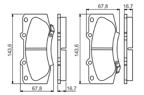 BOSCH 0 986 495 352 Fren Sistemleri Fren Balatası - TOYOTA HILUX VII Pick-up (_N1_, _N2_, _N3_) uyumlu