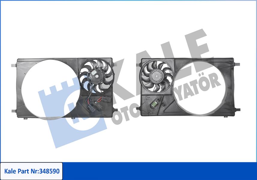 KALE OTO RADYATÖR 348590 Soğutma Sistemi Fan - FORD TRANSIT V363 Minibüs/Otobüs (FAD, FBD) uyumlu