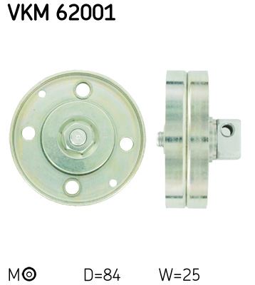 SKF VKM 62001 Motor Kayış Gergisi - NISSAN ALMERA TINO (V10) uyumlu