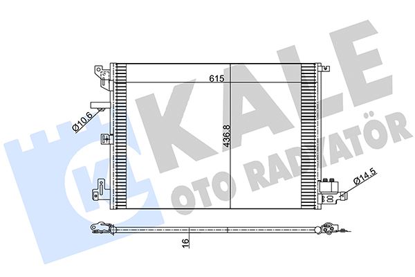 KALE OTO RADYATÖR 394200 İklimlendirme Sistemi Klima Radyatörü - VOLVO S80 I (184) uyumlu