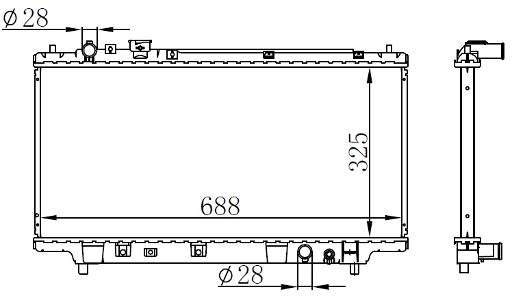 Su Radyatörü - BMZ003016 Ürün Görseli