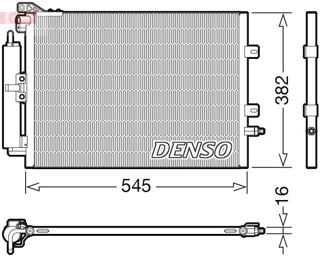 DENSO DCN23040 İklimlendirme Sistemi Klima Radyatörü - RENAULT MODUS / GRAND MODUS (F/JP0_) uyumlu