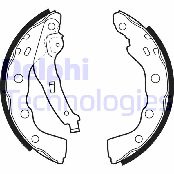 DELPHI LS1880 Fren Sistemleri Fren Pabucu - MITSUBISHI CARISMA (DA_) uyumlu
