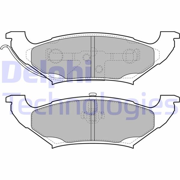 DELPHI LP2085 Fren Sistemleri Fren Balatası - CHRYSLER VOYAGER / GRAND VOYAGER III (GS_, NS_) uyumlu