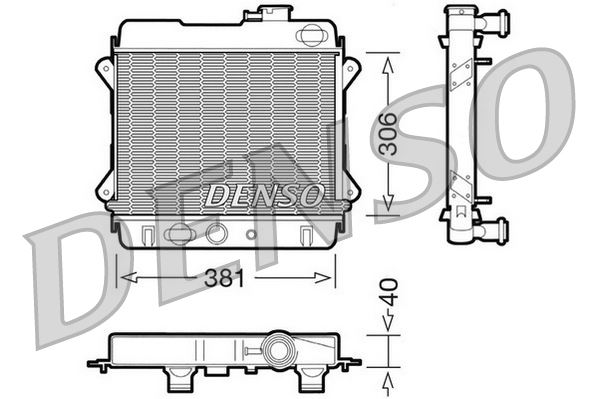 DENSO DRM34001 Soğutma Sistemi Su Soğutucu & Parçaları - ZASTAVA 101 uyumlu