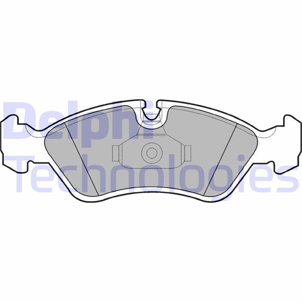 DELPHI LP1605 Fren Sistemleri Fren Balatası - OPEL KADETT E Hatchback (T85) uyumlu