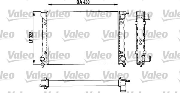 VALEO 883820 Soğutma Sistemi Su Soğutucu & Parçaları - VW GOLF I (17) uyumlu
