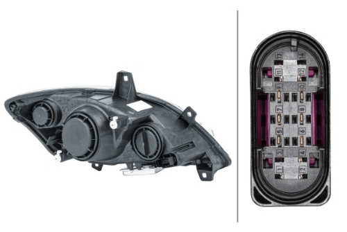 HELLA 1ZS 009 627-311 Farlar & Aydınlatma Far Parçaları - MERCEDES-BENZ VITO / MIXTO Panelvan/Van (W639) uyumlu
