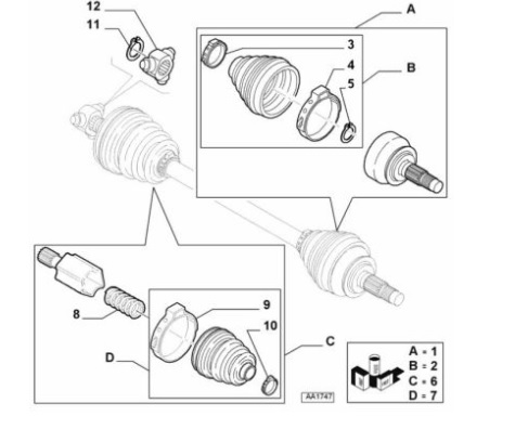 Aks - FIAT ORIJINAL - 71771311 Ürün Görseli