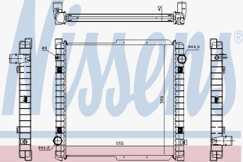 NISSENS 63333 Soğutma Sistemi Su Soğutucu & Parçaları - IVECO EUROCARGO I-III uyumlu