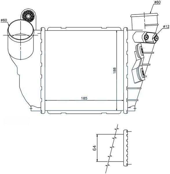 Turbo Radyatörü - IVW507050 Ürün Görseli