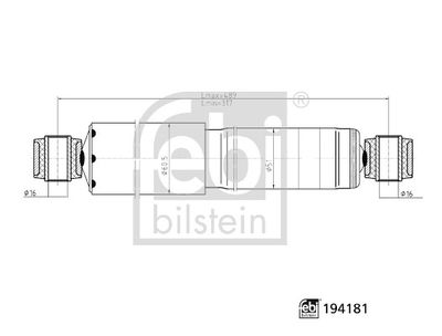 FEBI BILSTEIN 194181 Süspansiyon Sistemi Amortisör - PEUGEOT BOXER Minibüs/Otobüs (230P) uyumlu