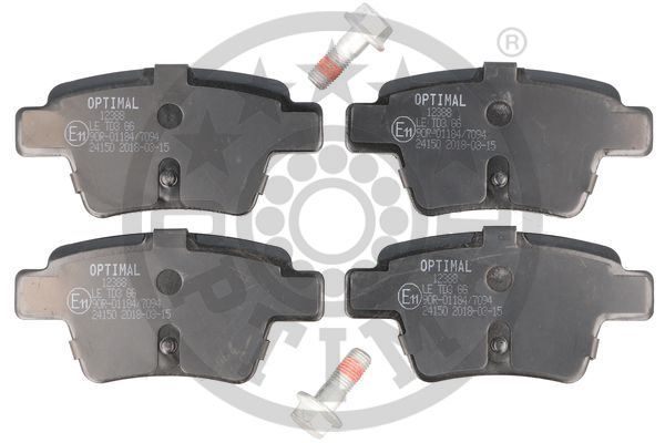 OPTIMAL BP-12388 Fren Sistemleri Fren Balatası - PEUGEOT 307 (3A/C) uyumlu