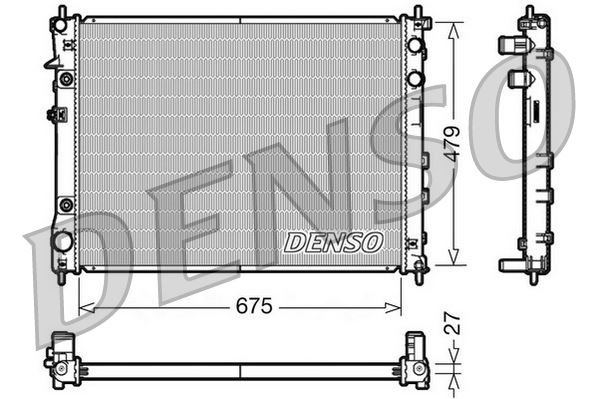 DENSO DRM36012 Soğutma Sistemi Su Soğutucu & Parçaları - SUBARU TRIBECA (B9) uyumlu