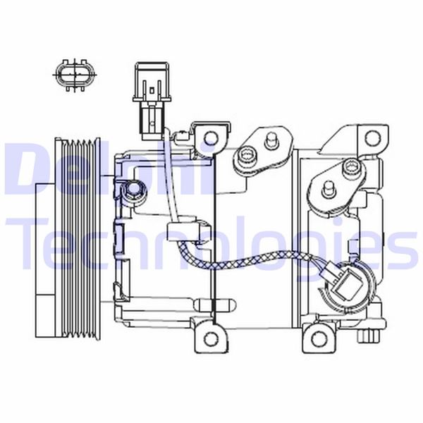 DELPHI CS20518 İklimlendirme Sistemi Kompresör Parçaları - HYUNDAI i30 (GD) uyumlu