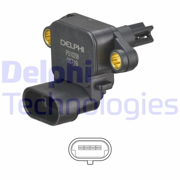 DELPHI PS10208 Motor Gaz Kelebeği & Yakıt & Vakum Borusu