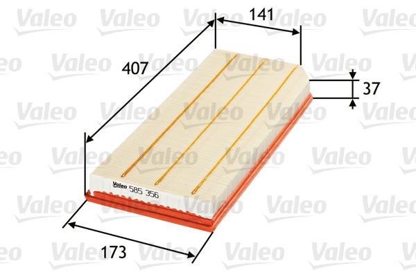 VALEO 585356 Motor Hava Filtresi - KTM X-Bow Cabrio uyumlu