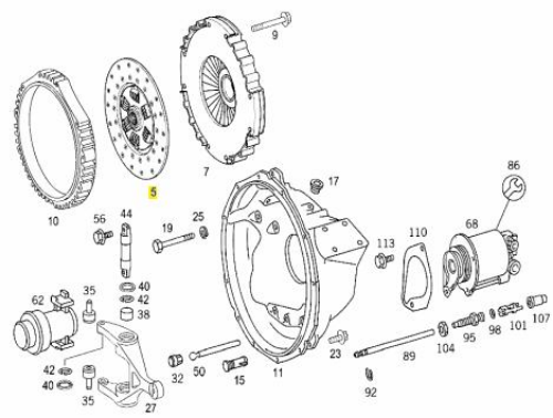 Debriyaj Diski - MERCEDES ORIJINAL - A0172504703 Ürün Görseli
