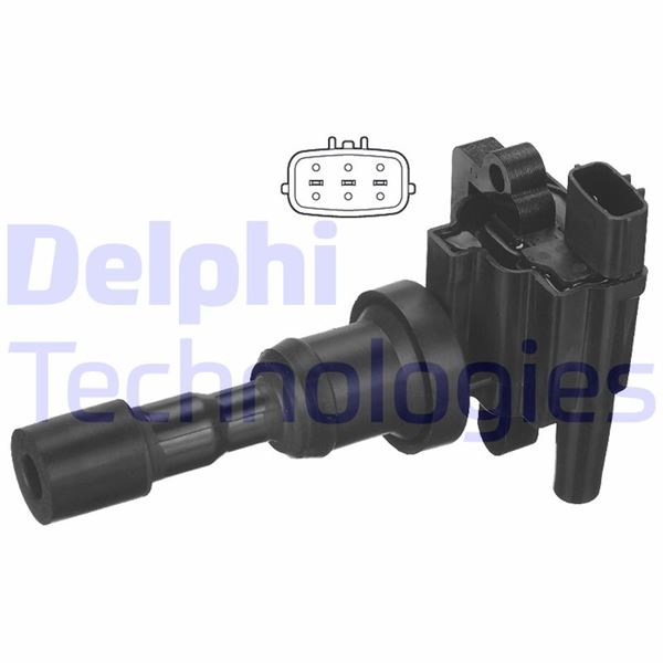 DELPHI GN10385-12B1 Ateşleme Sistemi Ateşleme Bobini - MITSUBISHI LANCER VI (CJ_, CP_, CK_) uyumlu