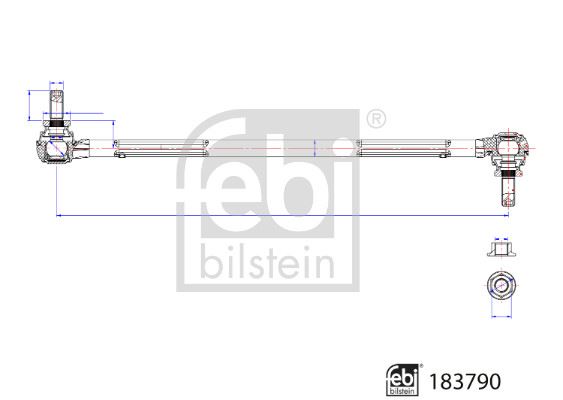 FEBI BILSTEIN 183790 Süspansiyon Sistemi Stabilizatör - HONDA CIVIC X Hatchback (FC_, FK_) uyumlu