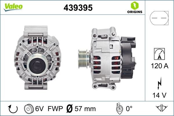 VALEO 439395 Elektrik Sistemi Alternatör - AUDI A6 C4 Avant (4A5) uyumlu