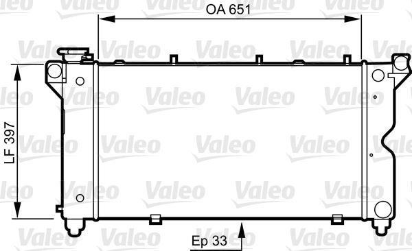 VALEO 731723 Soğutma Sistemi Su Soğutucu & Parçaları - CHRYSLER VOYAGER / GRAND VOYAGER III (GS_, NS_) uyumlu