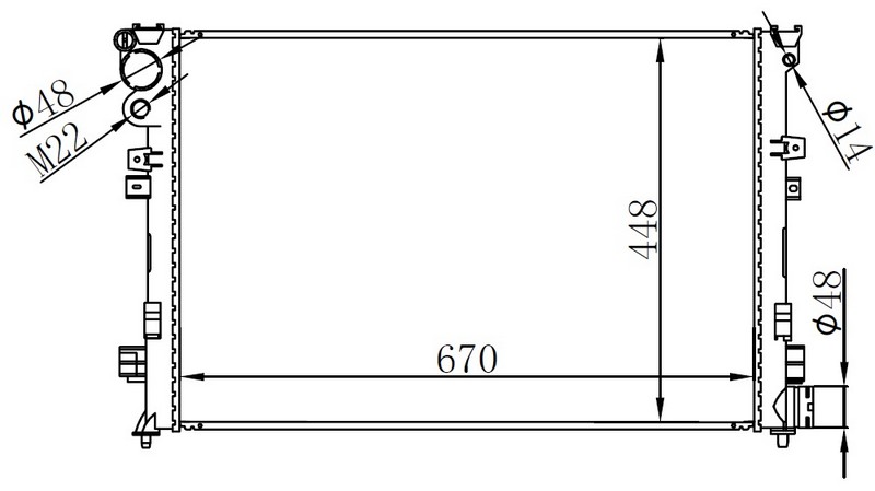 Su Radyatörü - BPE006022 Ürün Görseli