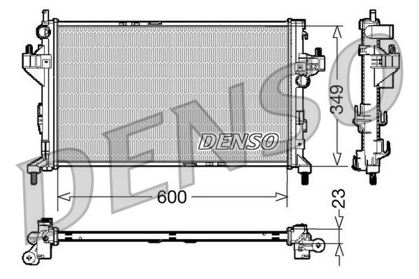 DENSO DRM20045 Soğutma Sistemi Su Soğutucu & Parçaları - OPEL TIGRA TwinTop (X04) uyumlu