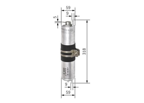 BOSCH F 026 403 766 Yakıt Sistemi Yakıt Filtresi - BMW 7 (E65, E66, E67) uyumlu
