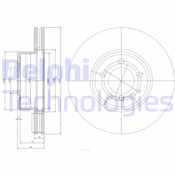 DELPHI BG9786 Fren Sistemleri Fren Diski - BMW 7 (E65, E66, E67) uyumlu