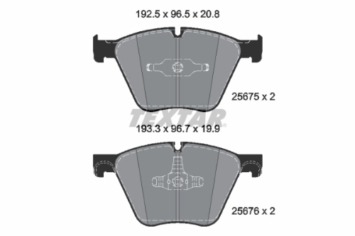 TEXTAR 2567501 Fren Sistemleri Fren Balatası - BMW 7 (F01, F02, F03, F04) uyumlu