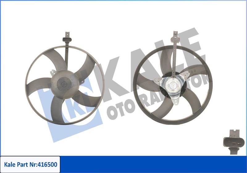 KALE OTO RADYATÖR 416500 Soğutma Sistemi Fan - SEAT IBIZA IV (6J5, 6P1) uyumlu