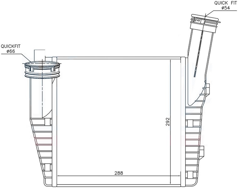Turbo Radyatörü - IVW505050 Ürün Görseli