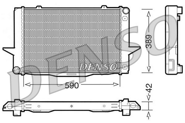 DENSO DRM33042 Soğutma Sistemi Su Soğutucu & Parçaları - VOLVO 850 (854) uyumlu