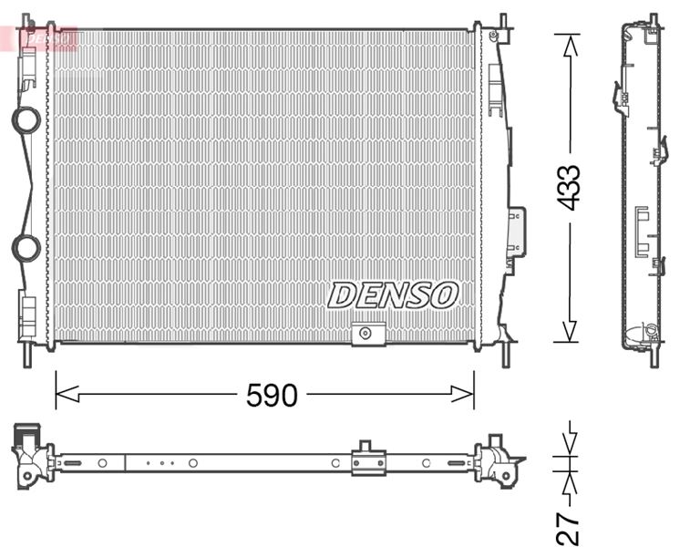 DENSO DRM46051 Soğutma Sistemi Su Soğutucu & Parçaları - NISSAN QASHQAI I (J10, NJ10) uyumlu