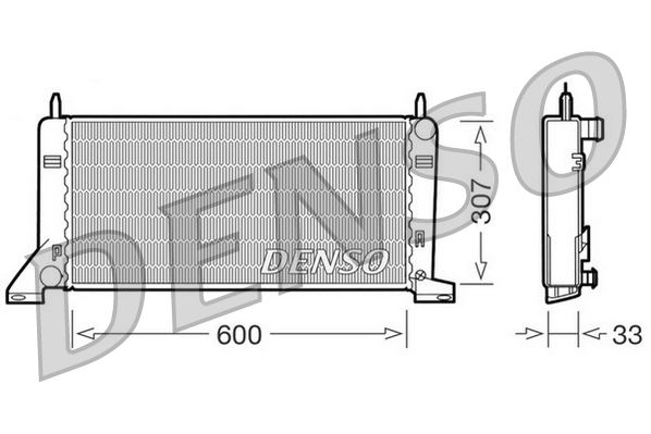 DENSO DRM10021 Soğutma Sistemi Su Soğutucu & Parçaları - FORD ESCORT IV (GAF, AWF, ABFT) uyumlu