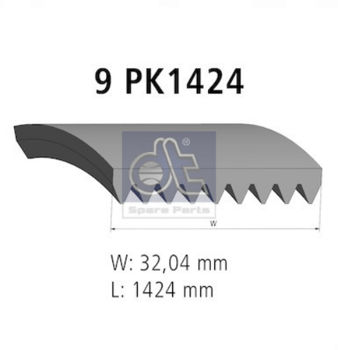 DT Spare Parts 5.41540 Motor Kayış