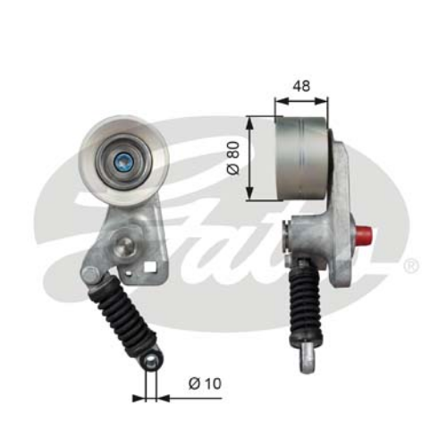 GATES T38705 Motor Kayış Gergisi - MERCEDES-BENZ ACTROS MP2 / MP3 uyumlu