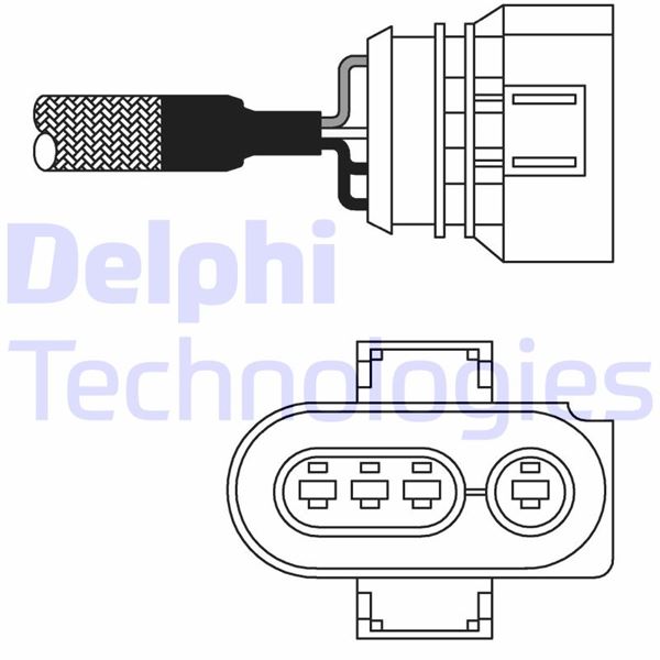 DELPHI ES10979-12B1 Emme & Egzoz Sistemi Egzoz Sensörleri - VW GOLF III (1H1) uyumlu