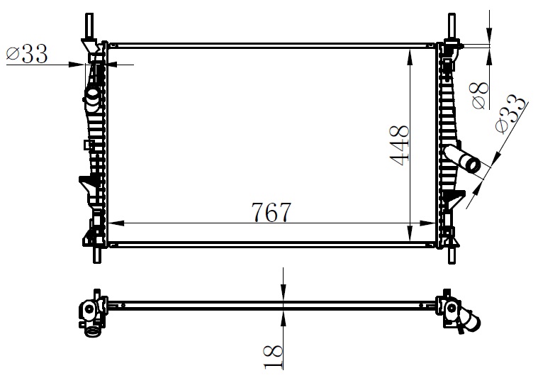 Su Radyatörü - BFR177018 Ürün Görseli