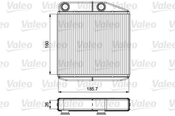 VALEO 811502 İklimlendirme Sistemi İç Mekan Isı Değiştirici - OPEL CORSA D (S07) uyumlu
