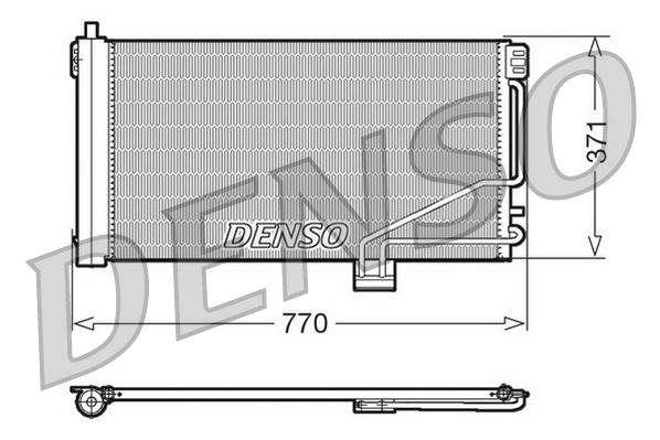 DENSO DCN17014 İklimlendirme Sistemi Klima Radyatörü - MERCEDES-BENZ C-SERISI (W203) uyumlu