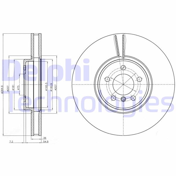 DELPHI BG9092C Fren Sistemleri Fren Diski - BMW X5 (E70) uyumlu