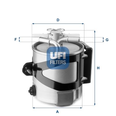 UFI 55.430.00 Yakıt Sistemi Yakıt Filtresi - RENAULT SCÉNIC II (JM0/1_) uyumlu