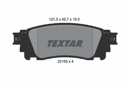 TEXTAR 2215301 Fren Sistemleri Fren Balatası - LEXUS NX (_Z1_) uyumlu