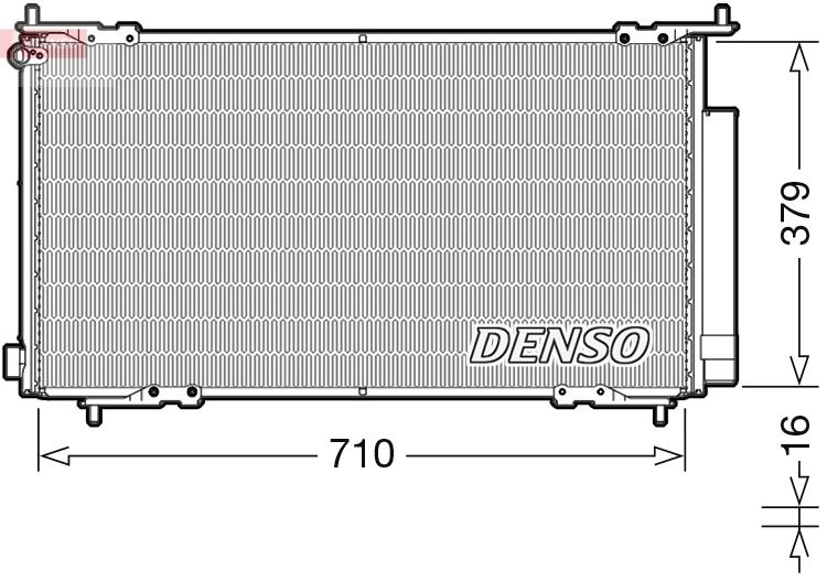 DENSO DCN40015 İklimlendirme Sistemi Klima Radyatörü - HONDA CR-V II (RD_) uyumlu
